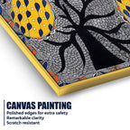 Madhubani Peacock Pair Canvas Wall Painting for Decoration