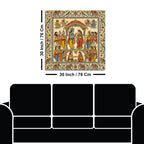 Madhubani Ram Sita Wedding Canvas Painting