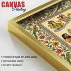 Madhubani Ram Sita Wedding Canvas Painting