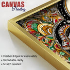 Madhubani Women Theme Canvas Painting | Ethnic Indian Wall Painting