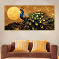 magnificent-peacock-dances-in-silence-under-the-golden-moon-canvas-wall-painting