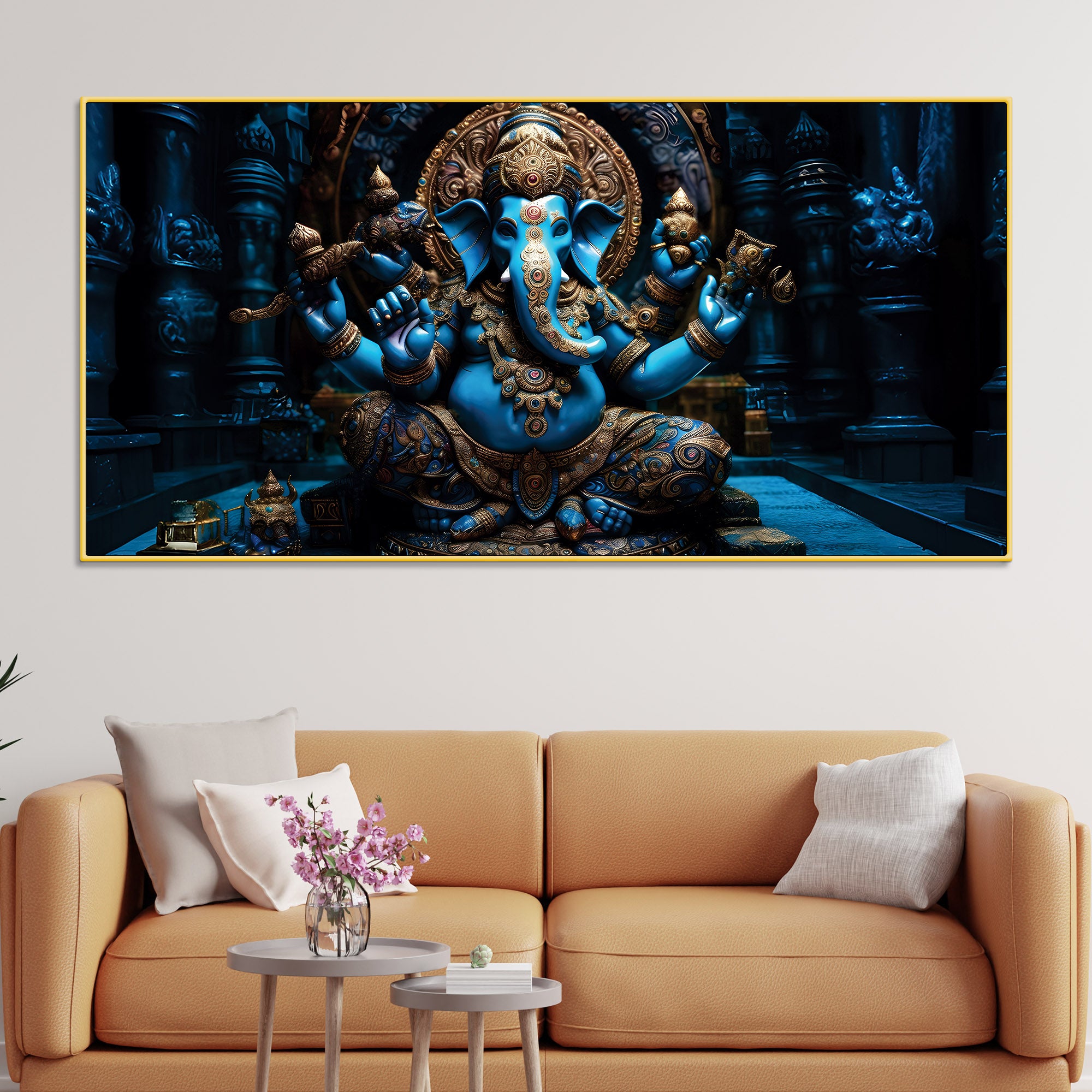 maha-ganesh-in-sacred-blue-premium-canvas-wall-painting-for-living-room-pooja-space