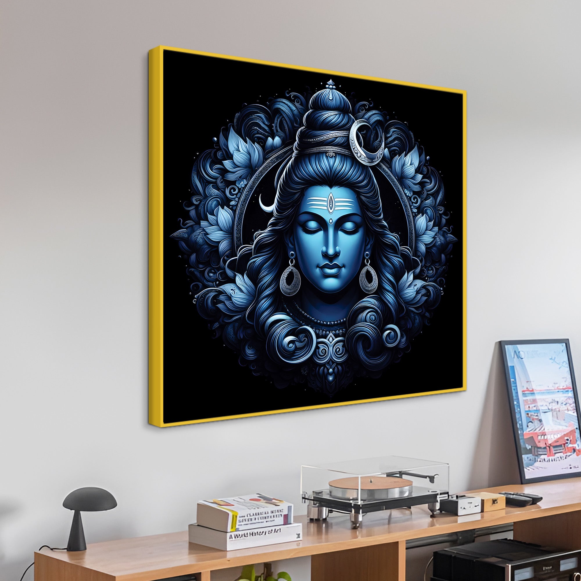 Mahadev Blissful Canvas Art Spiritual Wall Decor Painting