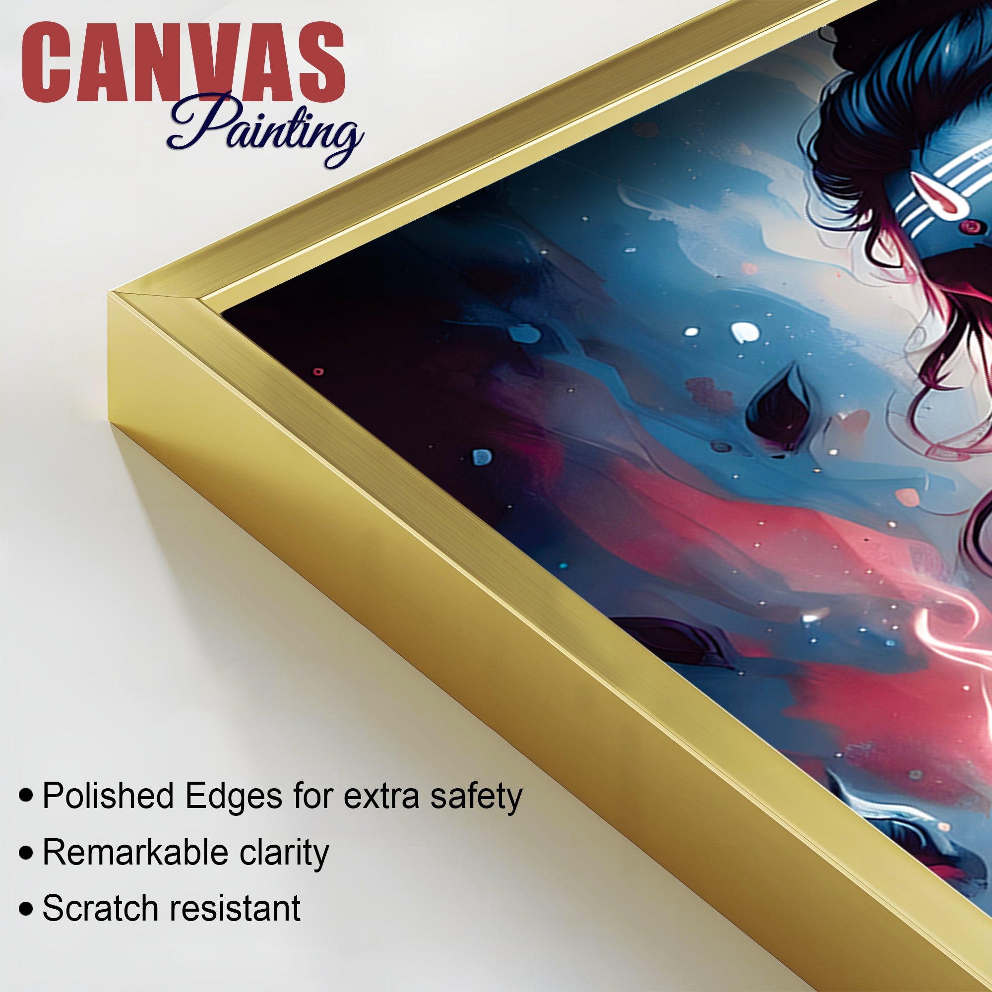 Mahadev Cosmic Art Canvas Lord Shiva Home Decor Painting