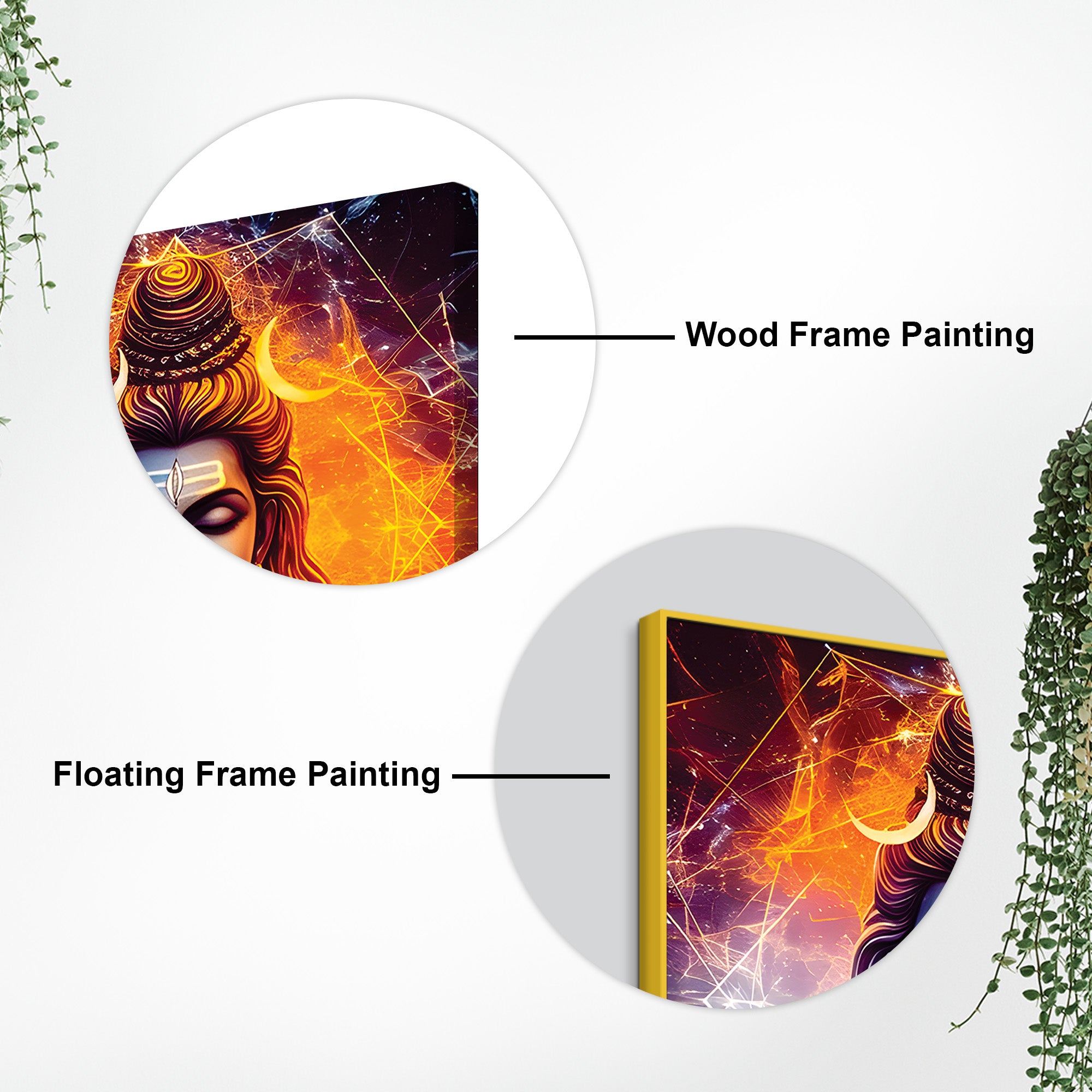 Mahadev Decorative Canvas Shiva Art for Home & Living Room