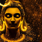 Mahadev Divine Energy Art Crystal Glass Luxury Painting