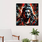 Mahadev Divine Energy Painting Lord Shiva Canvas Wall Art