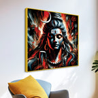 Mahadev Divine Energy Painting Lord Shiva Canvas Wall Art