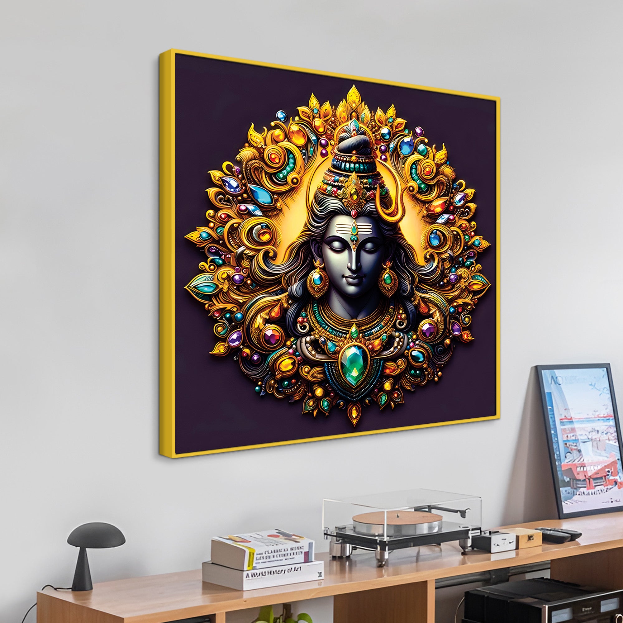 Mahadev Peaceful Aura Canvas Shiva Home Decor Painting