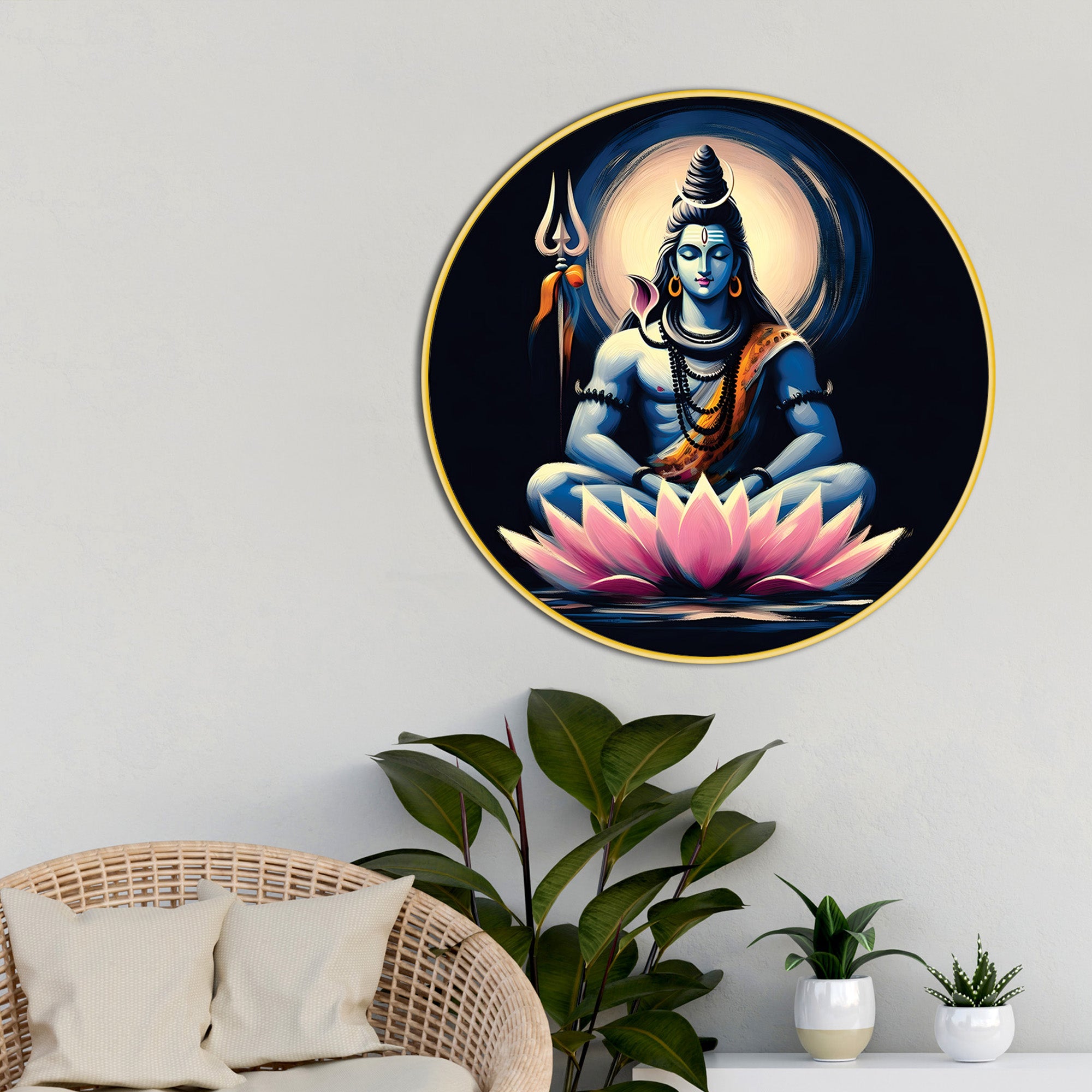  mahadev-round-canvas-print-stylish-hindu-home-decor