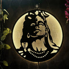 Mahadev Shiva Face LED Wall Frame for Living Room Wall Decor