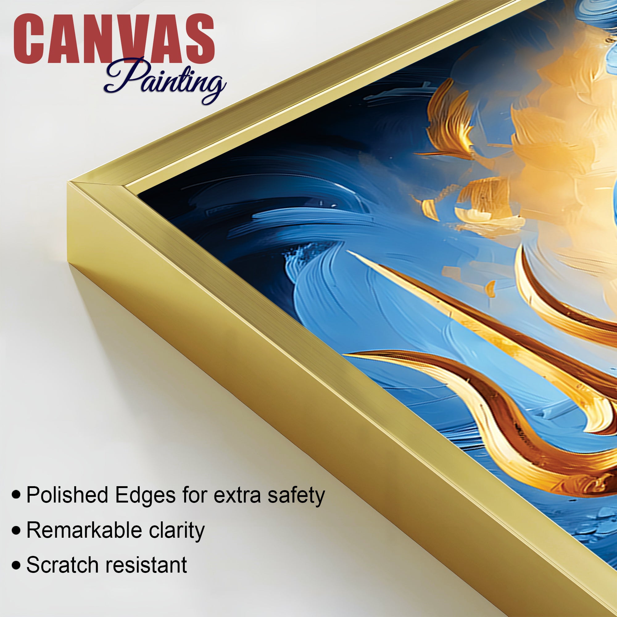 Mahadev Trishul Canvas Artwork Lord Shiva Wall Painting