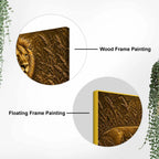 Majestic Lion in Grassland Metallic Look 3D Canvas Wall Painting