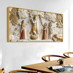 Majestic Lord Krishna 3D Canvas Wall Painting