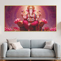 majestic-lord-shri-ganesha-sitted-on-lotus-throne-canvas-wall-painting