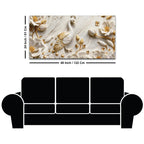 Majestic Peacock in Golden Garde 3D Canvas Wall Painting