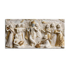 Majestic Radha Krishna and Gopis 3D Canvas Wall Painting