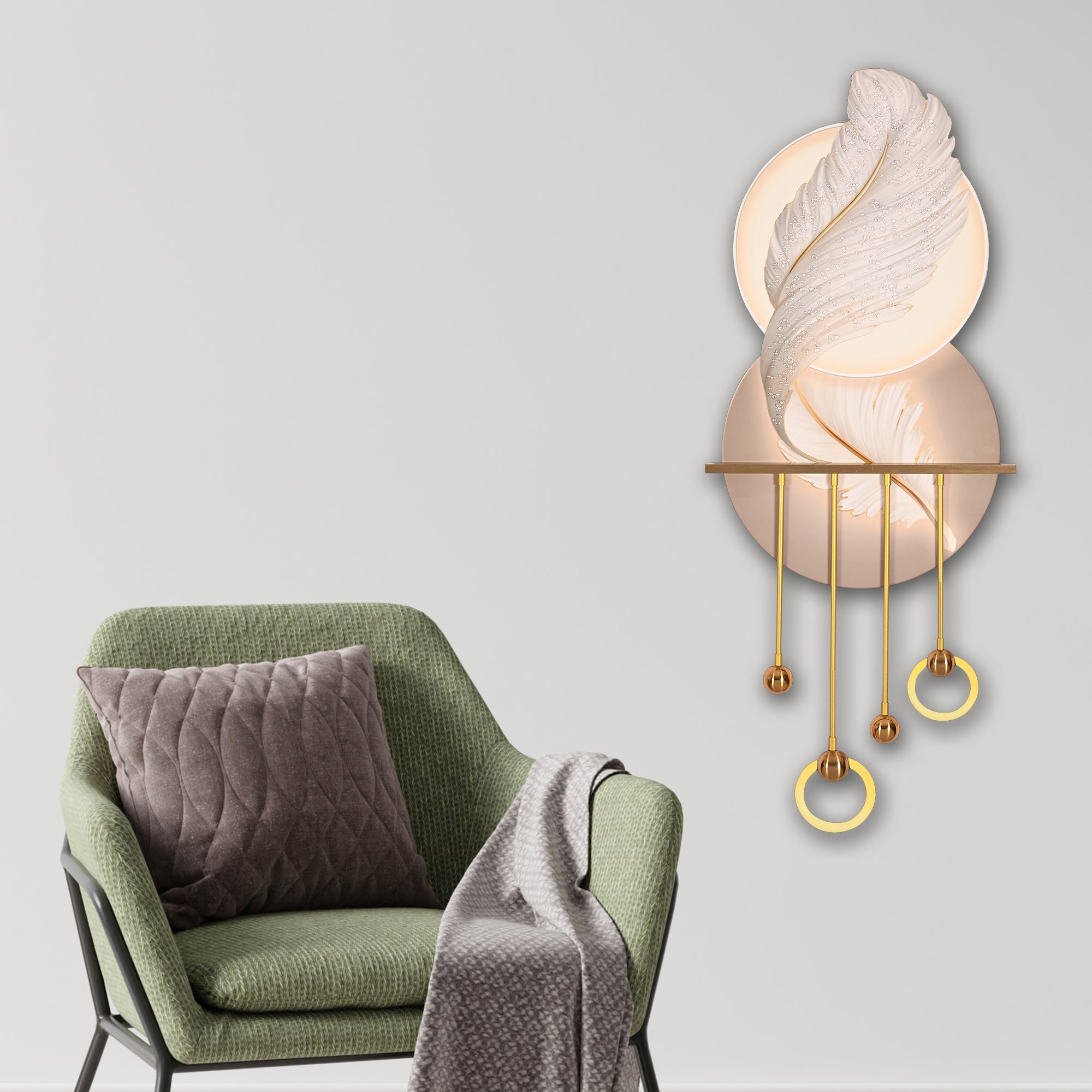 Majestic Realm Crystal Glass Backlit LED Painting