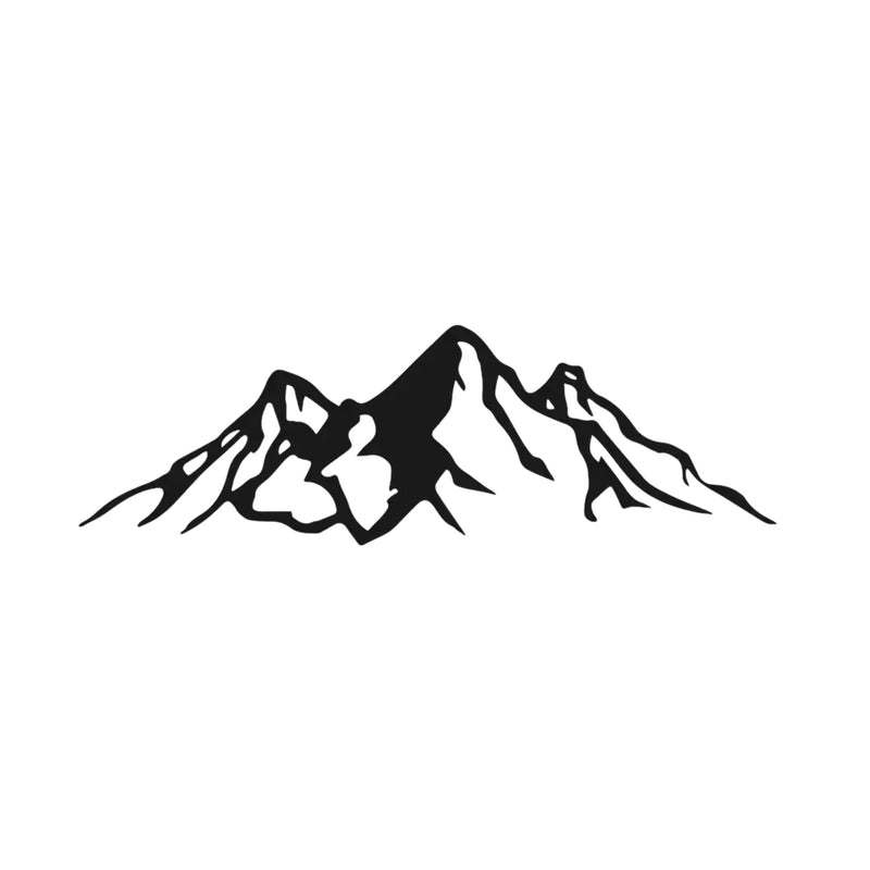 Majestic Snow Mountain Range  Metal Art Wall Decor