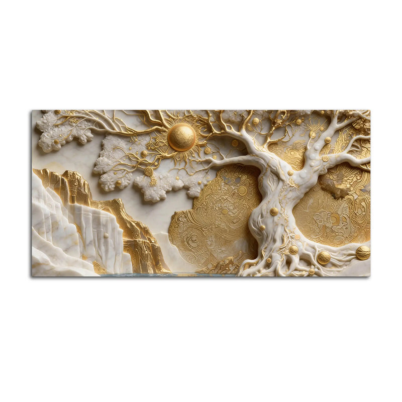 Majestic Tree of Abundance 3D Canvas Wall Painting