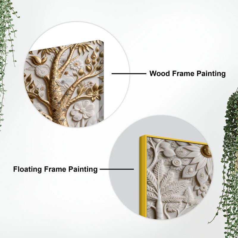 Majestic White Elephant in Enchanted Forest 3D Effect Canvas Wall Painting