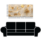 Majestic White & Golden Deer in Mountain Landscape 3D Canvas Wall Painting