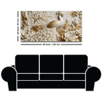 Majestic White Peacock 3D Canvas Wall Painting
