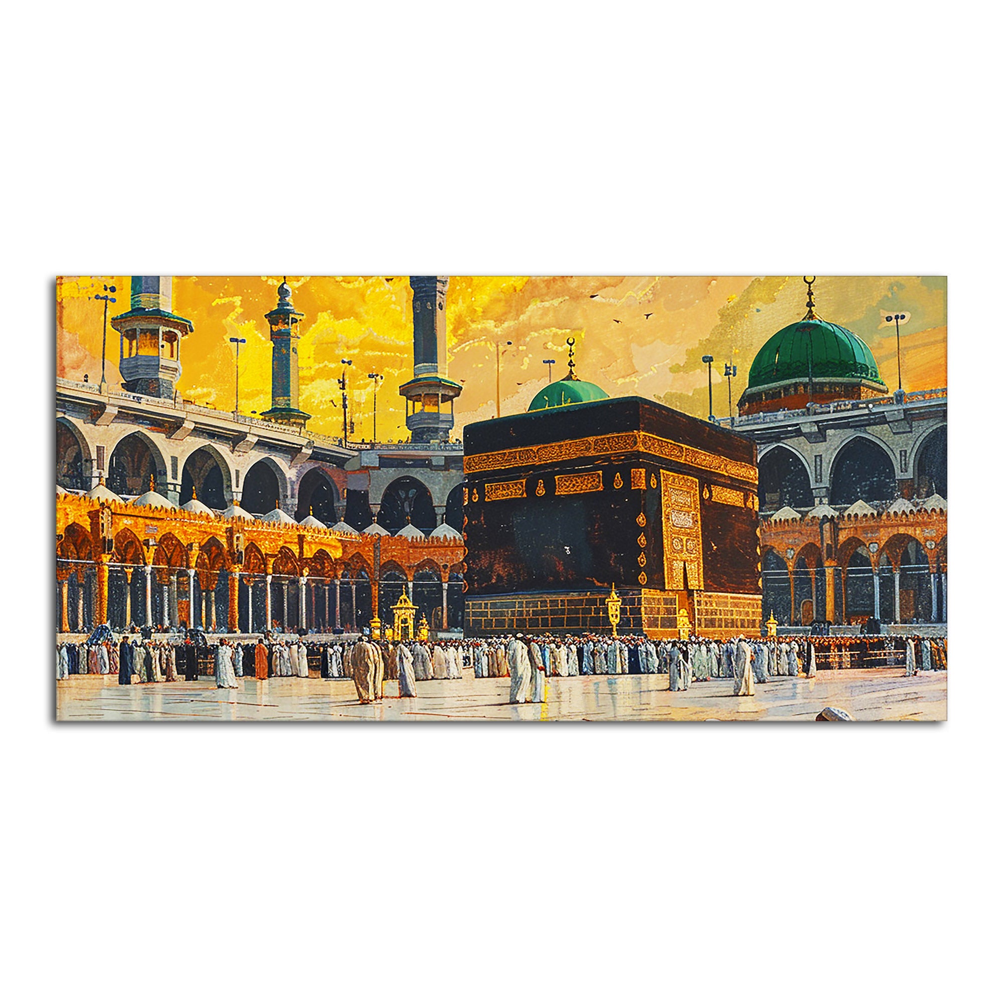 Makkah al-Mukarramah Kabba islamic Canvas Wall Painting