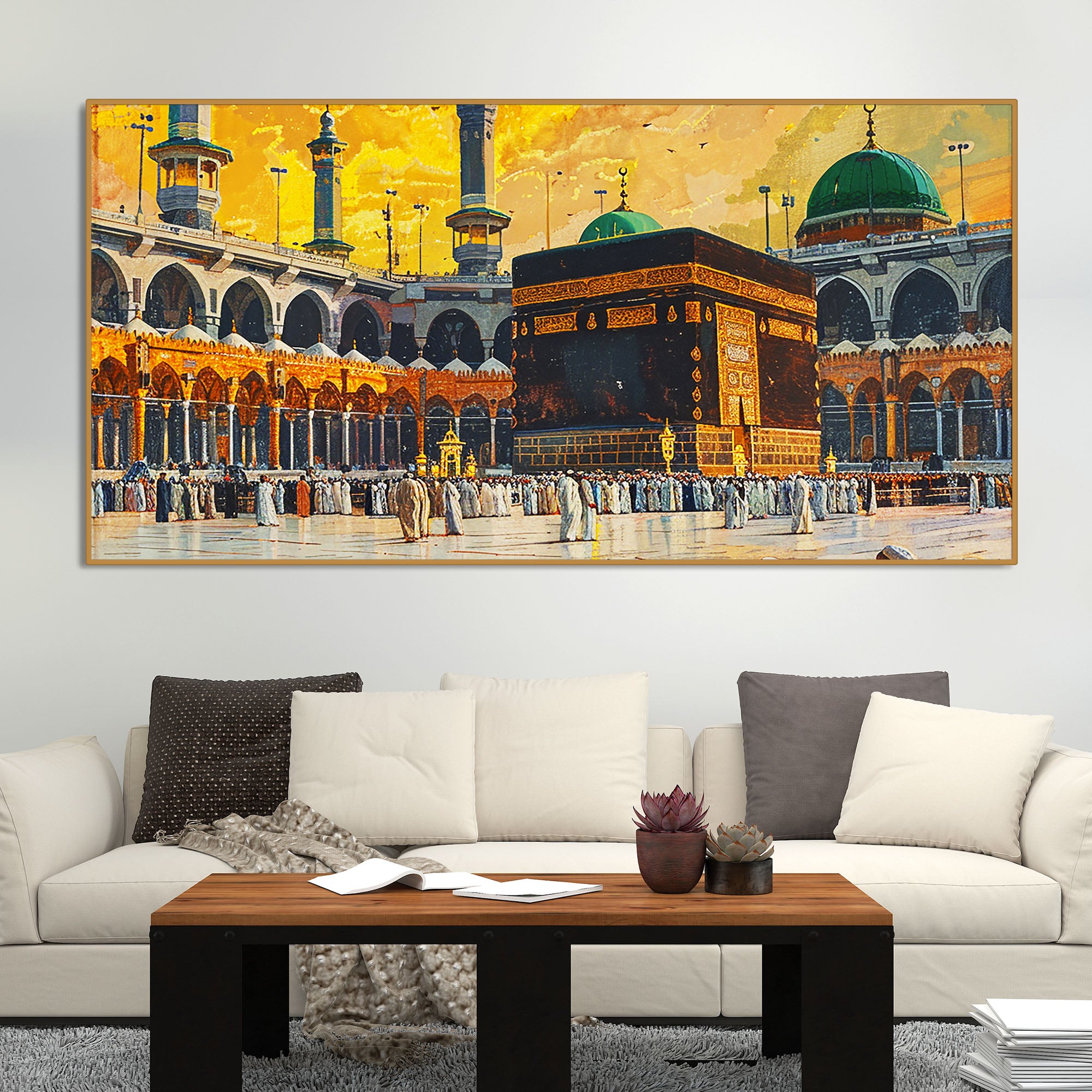Makkah al-Mukarramah Kabba islamic Canvas Wall Painting