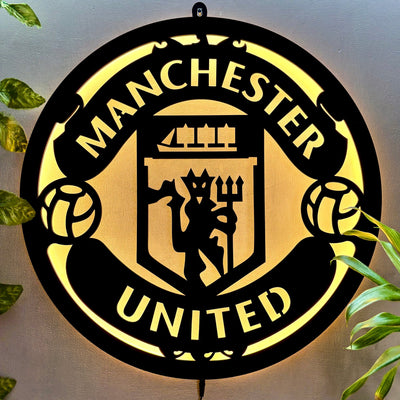 Manchester United LED Wall Art Light for Sports Lovers Wall Decor