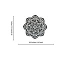 Mandala Pattern Floral Design Metal Art Wall Decor