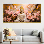 meditating-buddha-floral-wall-painting-for-home-office-decor