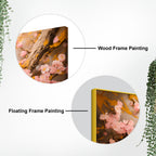Meditating Buddha Floral Wall Painting for Home & Office Décor