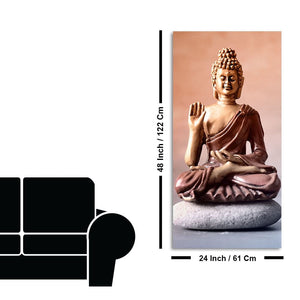 Meditating Gautam Buddha Canvas Wall Painting