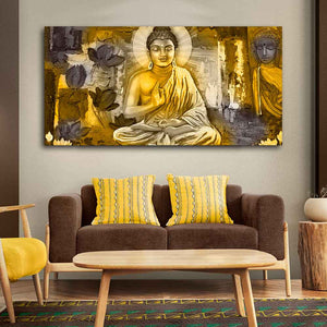 Meditating Lord Buddha Premium Wall Painting