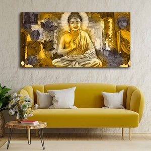 Meditating Lord Buddha Premium Wall Painting