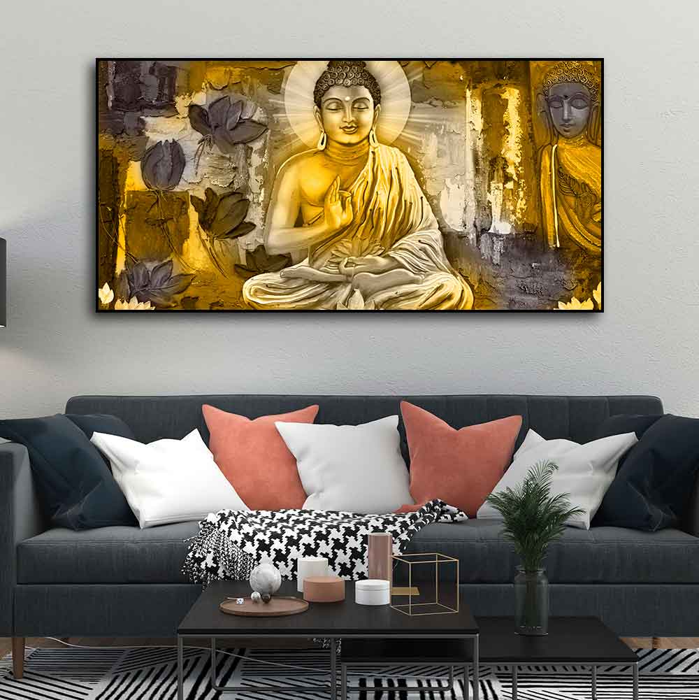 Meditating Lord Buddha Premium Wall Painting