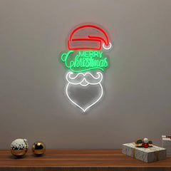 Merry Christmas Santa Design Neon LED Light