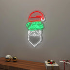Merry Christmas Santa Design Neon LED Light