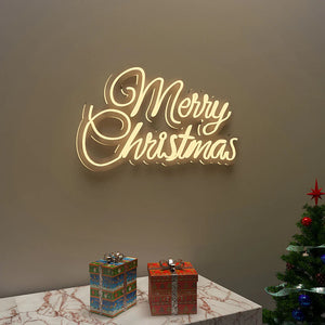 Merry Christmas Text Neon LED Light