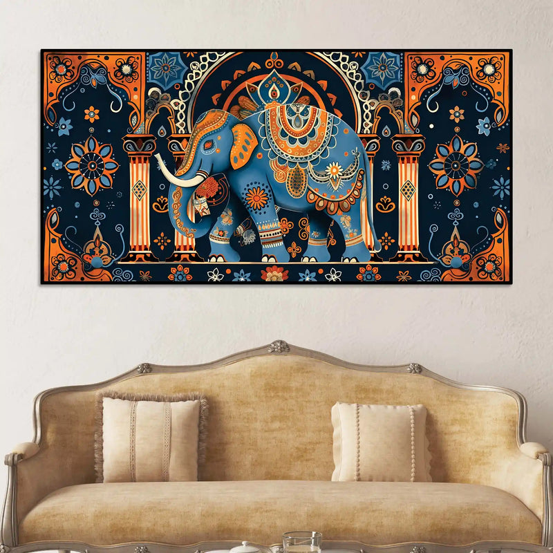mesmeric-elephant-mandala-art-traditional-indian-canvas-wall-painting