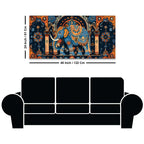 Mesmeric Elephant Mandala Art Traditional Indian Canvas Wall Painting