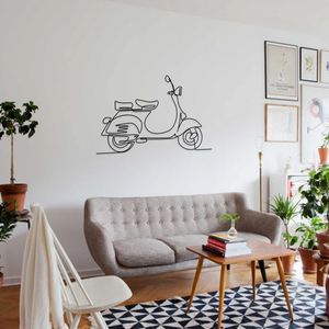 minimal-scooter-line-art-metal-wall-hanging