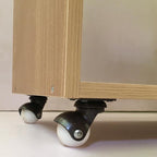 Minimal Wooden Console Table with Open Shelves