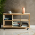 minimal-wooden-console-table-with-open-shelves