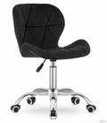Minimalist Rolling Accent Office Chair with Luxurious Stylish Stitching