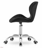Minimalist Rolling Accent Office Chair with Luxurious Stylish Stitching