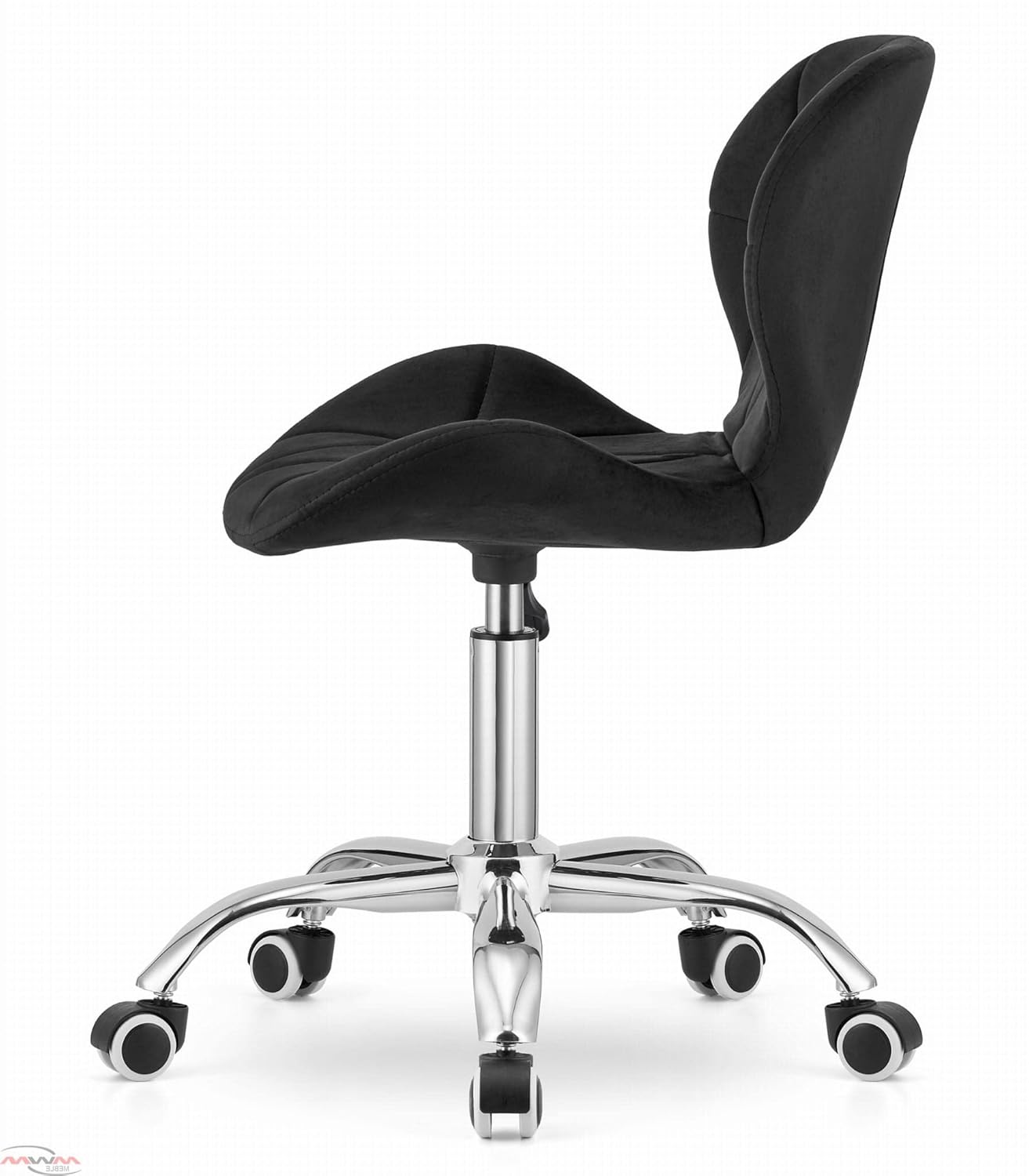 Minimalist Rolling Accent Office Chair with Luxurious Stylish Stitching