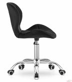 Minimalist Rolling Accent Office Chair with Luxurious Stylish Stitching