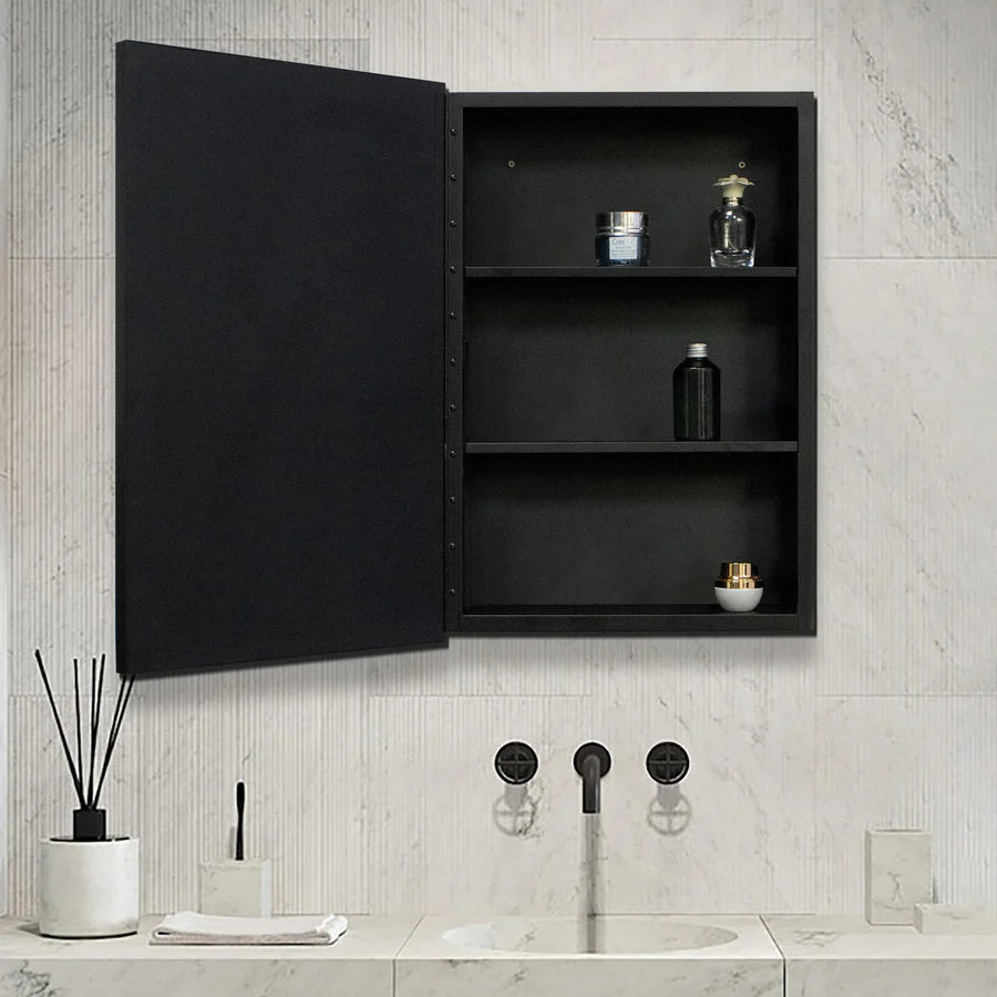 Minimalist Wall-Mounted Storage Mirror Cabinet